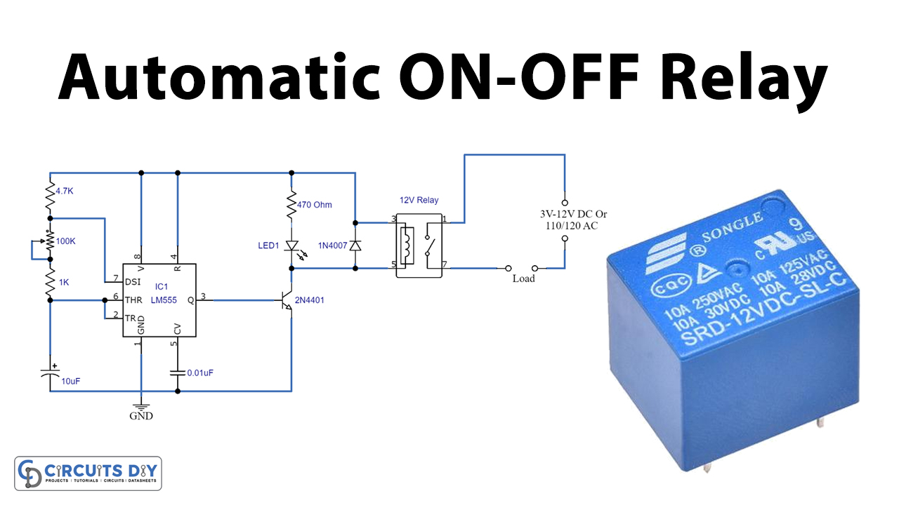 Automatic ON-OFF Relay Circuit