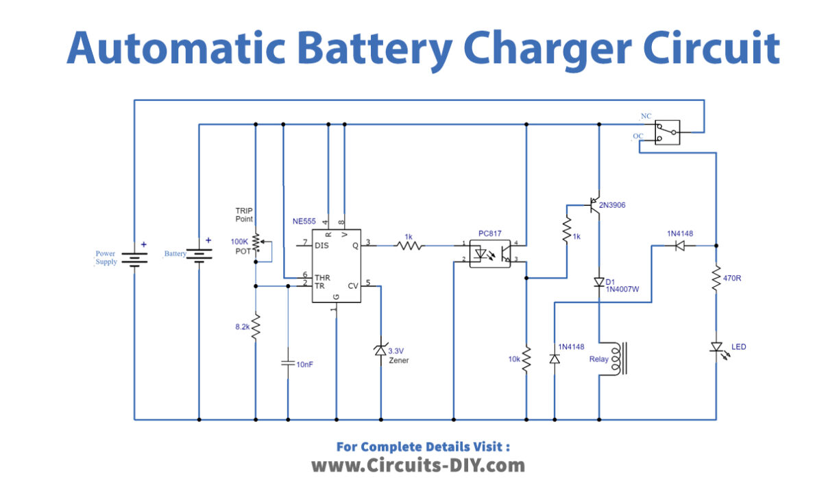 Automatic-Universal-Battery-Charger-Circuit-Diagram-Schematic