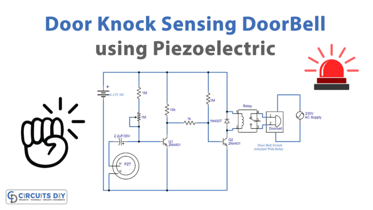 Door Knock Sensing Doorbell using Piezoelectric