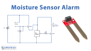 Moisture Sensor Alarm using 2N2222 Transistor