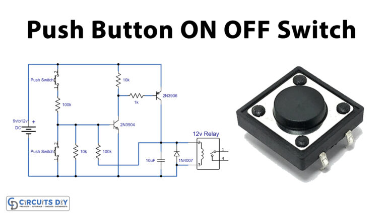 Push Button ON-OFF Switch Using Transistors