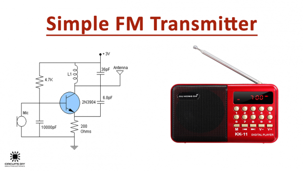 one transistor fm radio receiver schematic