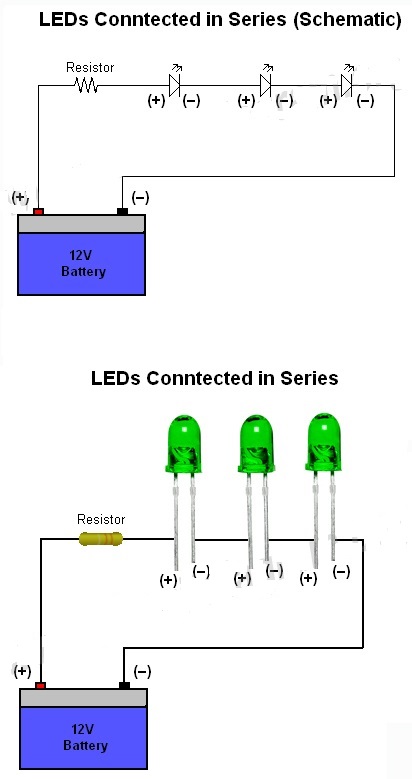 How To Connect / Wire LED's - Electronic Tutorial