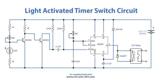 Light Activated Timer using LDR