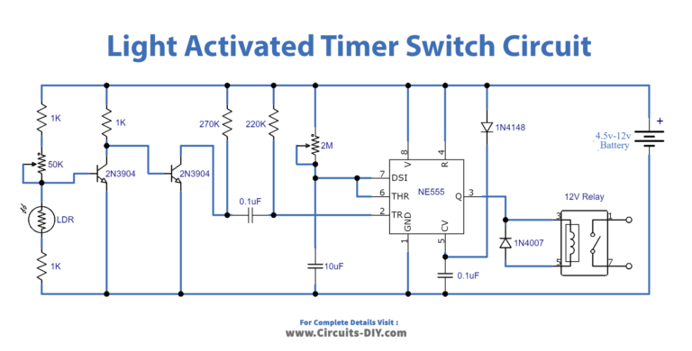 Light Activated Timer using LDR