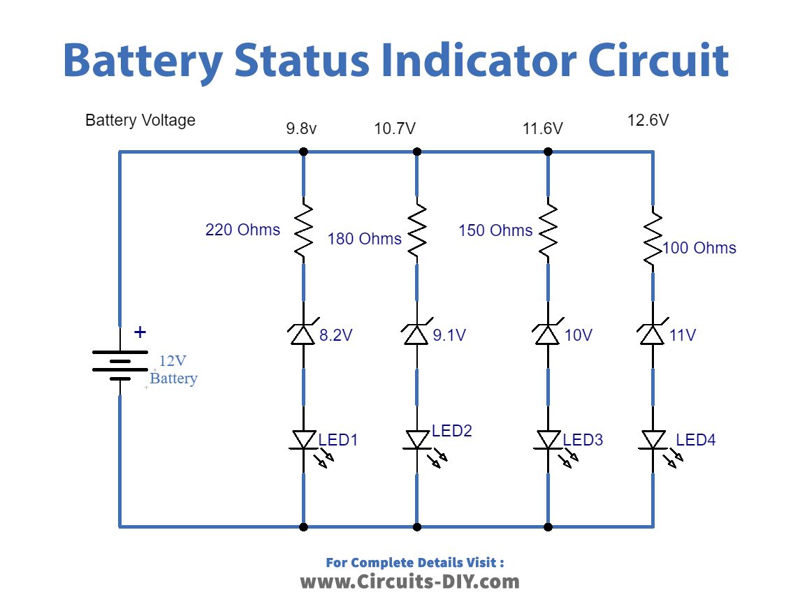 Simple 12v Battery Status Indicator 5349