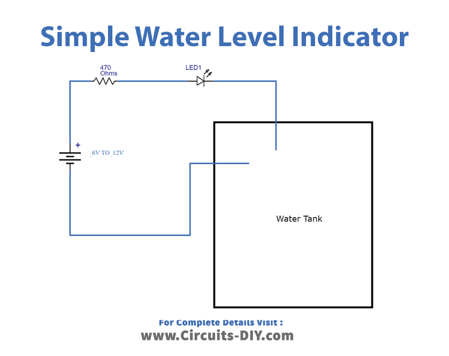 Simple Water Level Indicator Circuit 8147