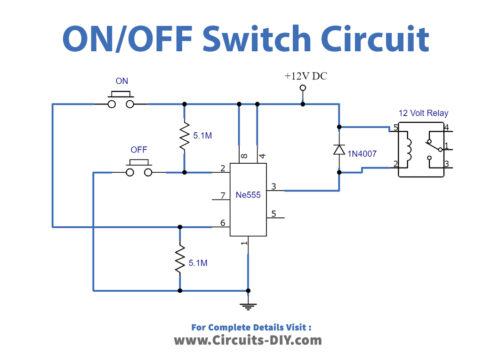 Push ON Push OFF Relay Switch