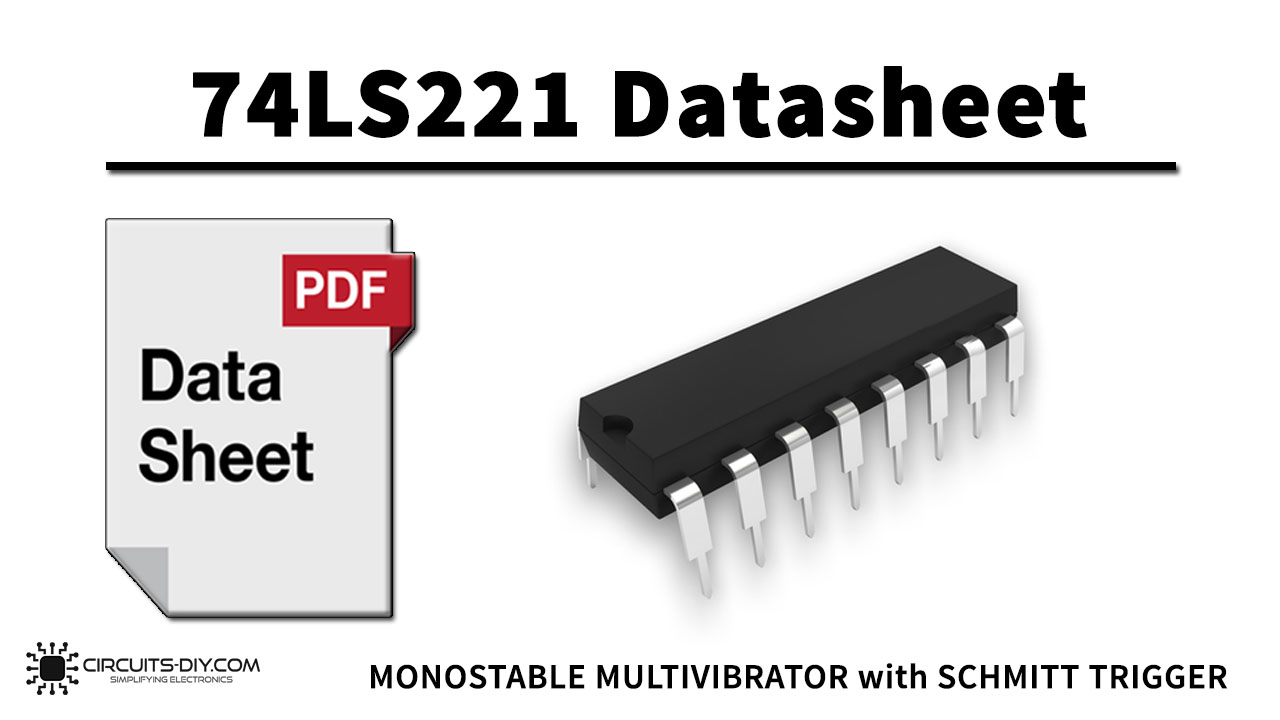 SN74LS221N DUAL MONOSTABLE MULTIVIBRATORS WITH SCHMITT-TRIGGER INPUTS 