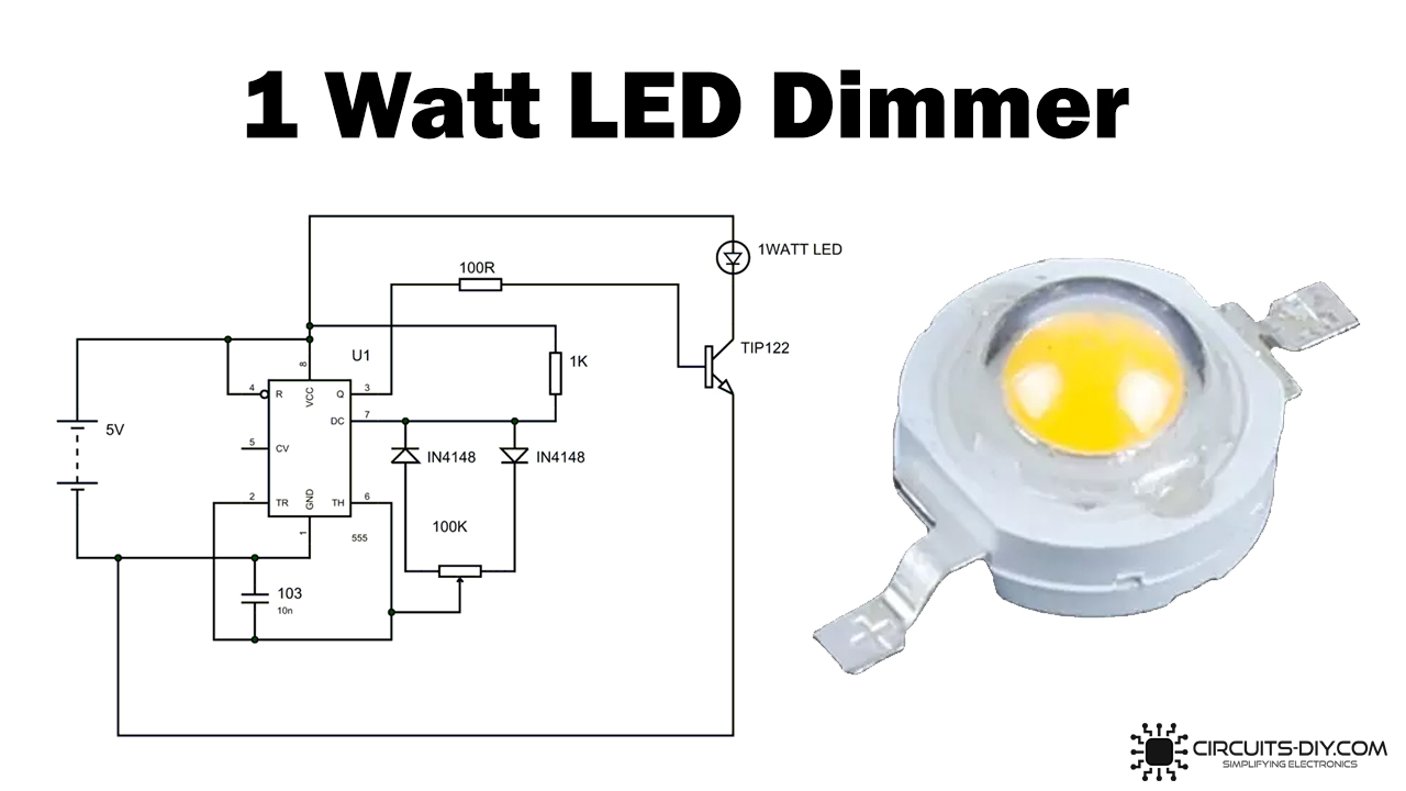 Verlaten Omtrek Zeeslak 1 Watt LED Dimmer Circuit