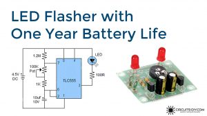 LED Flasher With One Year Battery Life