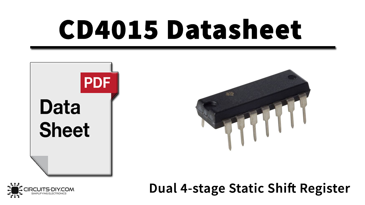 CD4015 Dual 4stage Static Shift Register Datasheet