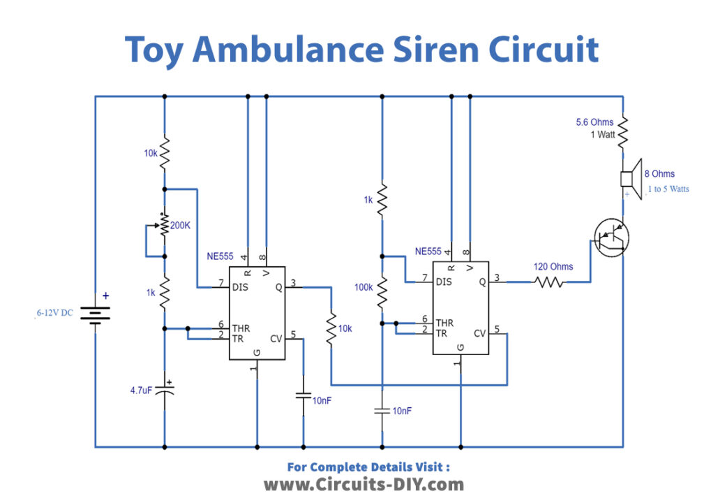 toy-ambulance-siren-using-555-Circuit-Diagram-Schematic