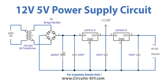 12V & 5V Dual Power Supply