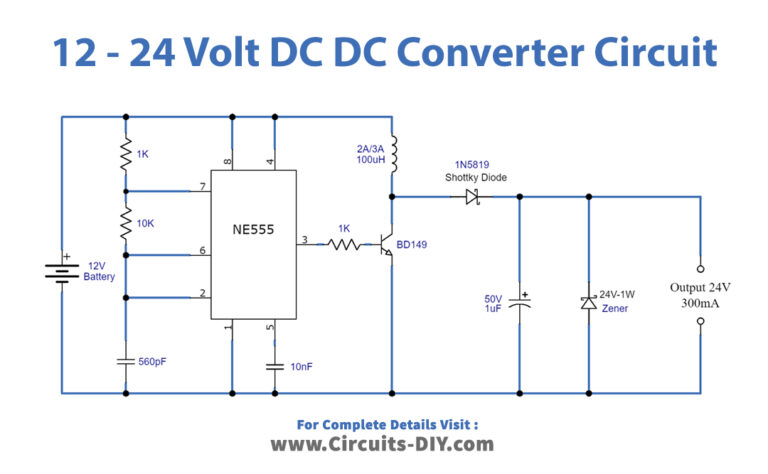 12V To 24V DC-DC Converter Circuit