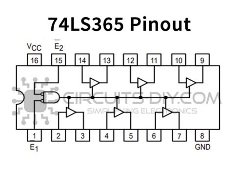 74LS365 Hex Bus Drivers/Buffers IC With 3-State Outputs | Datasheet