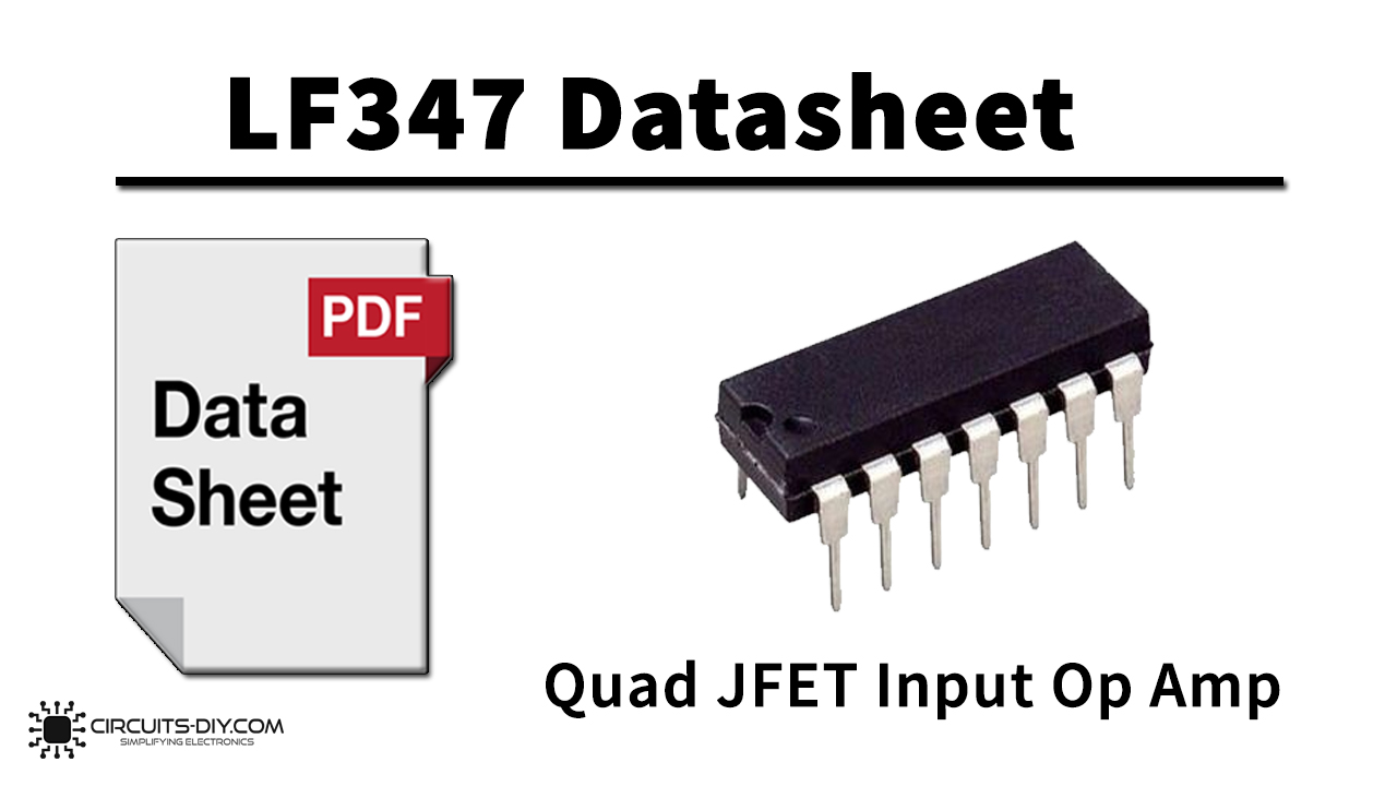 Amplificador Operacional JFET OP AMP J-FET Nacional de LF347N de ancho ancho de banda 