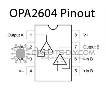 Opa2604 схема включения