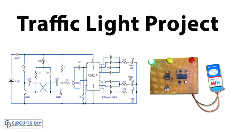 Traffic Light Project Using CD4017 Decade Counter IC