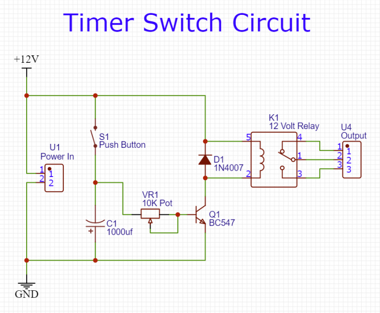 How to make a Timer Switch Circuit Delay Timer Relay