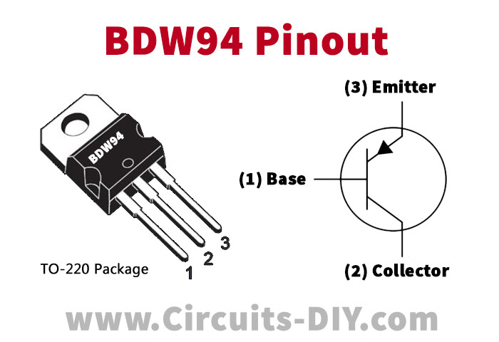 10pcs BDW94C BDW94 PNP transistor TO-220 