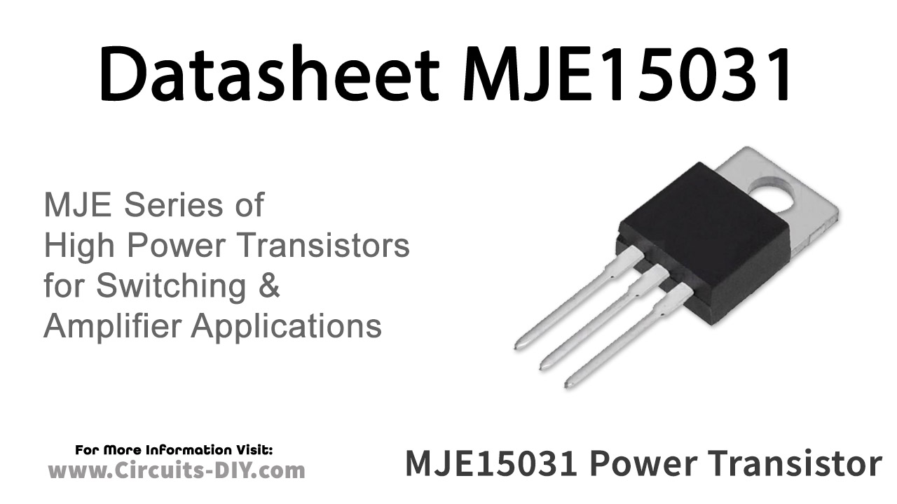 MJE15030 y transistores de potencia MJE15031 en Par 