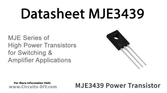 MJE3439 Datasheet