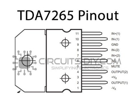 Tda7265 схема подключения