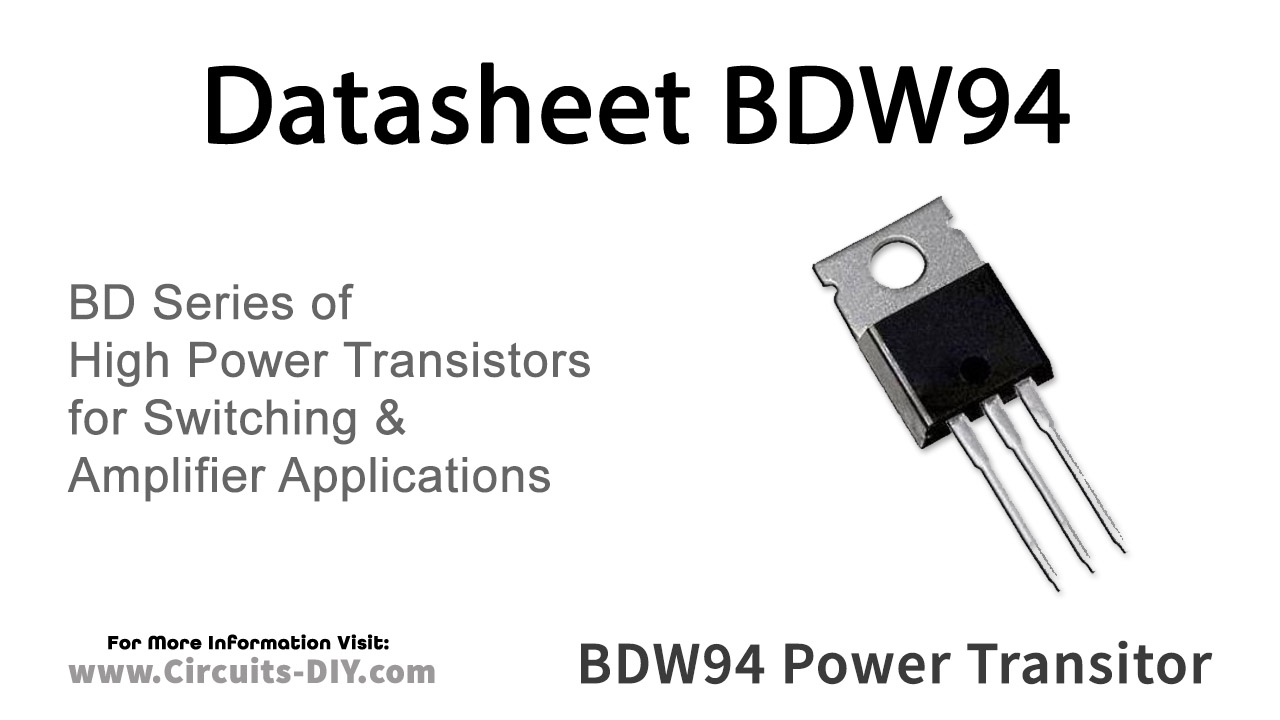 BDW94CFP High  Power  And Voltage PNP Transistor 