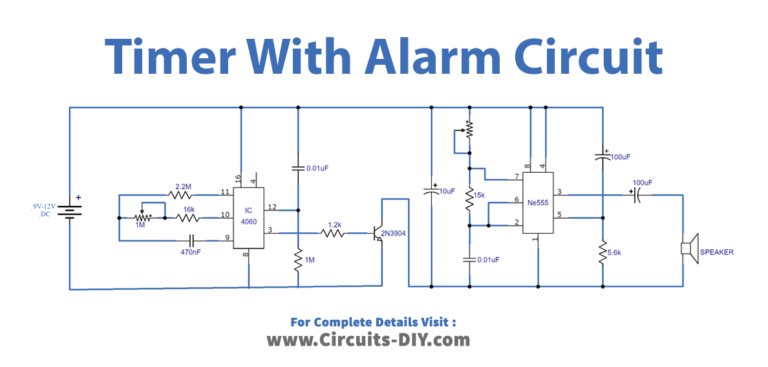 Timer With Alarm - CD4060 IC