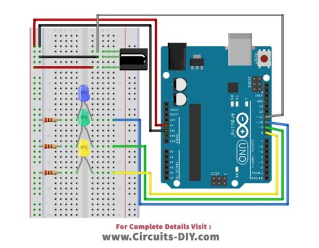 How to Interface LEDs with IR Remote Control - Arduino UNO