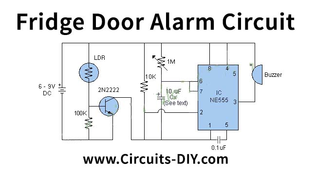 Fridge Alarm Circuit Diagram