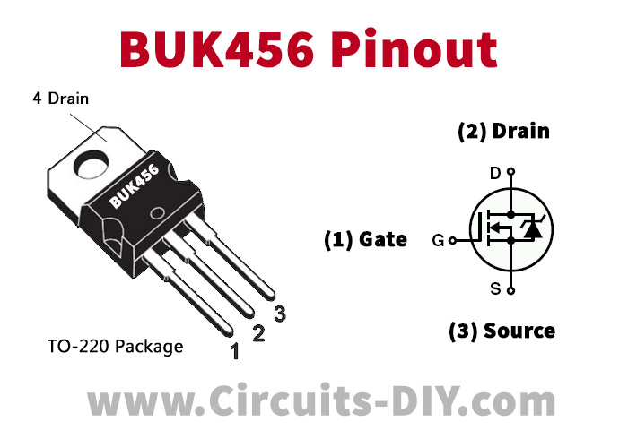 4 A 4 X Transistoren BUK456-800 Power Mos 800 V Philips Halbleiter 