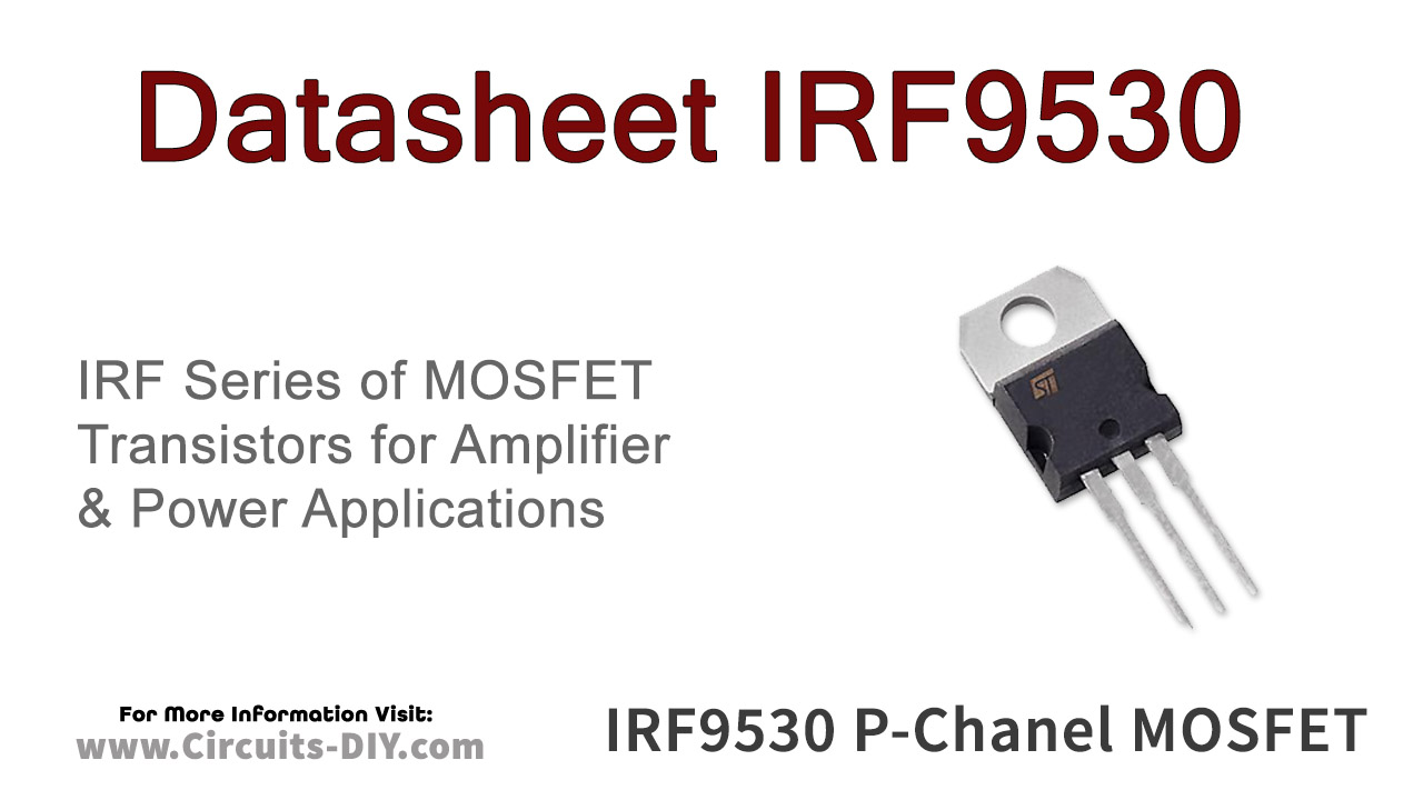 2 PEZZI IRF9530 MOSFET P-channel  IRF 9530 N