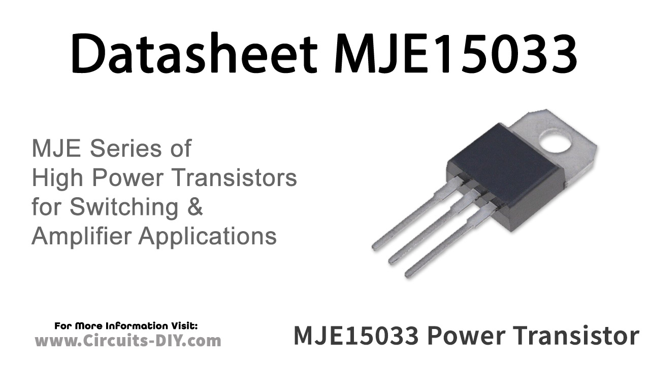 MJE15033 TO220 case PNP Transistor