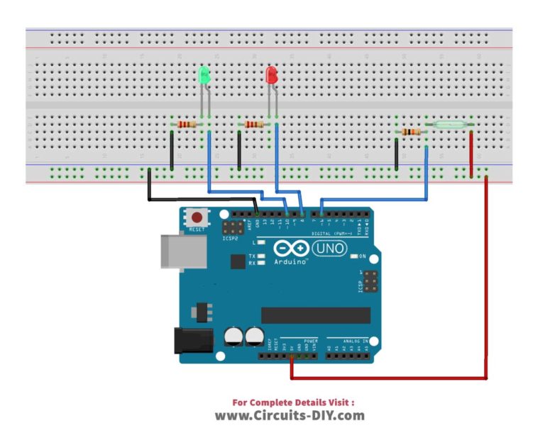 How to Interface Magnetic Reed Switch with Arduino UNO