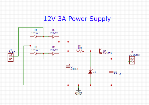 How To Make 12 Volt 3 Ampere Power Supply Diy 