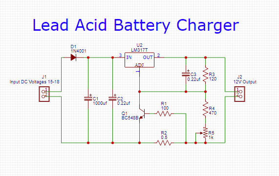 12v Lead Acid Car Battery Charger Circuit Diagram