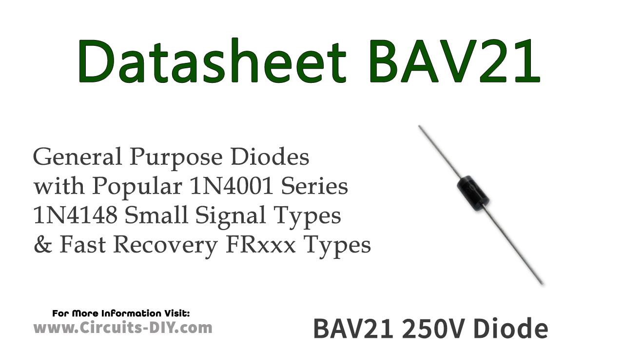 BAV 21 Lot 10x Diode BAV21        SI-D 250V 0.2A/0.6Ap 50ns BAV21