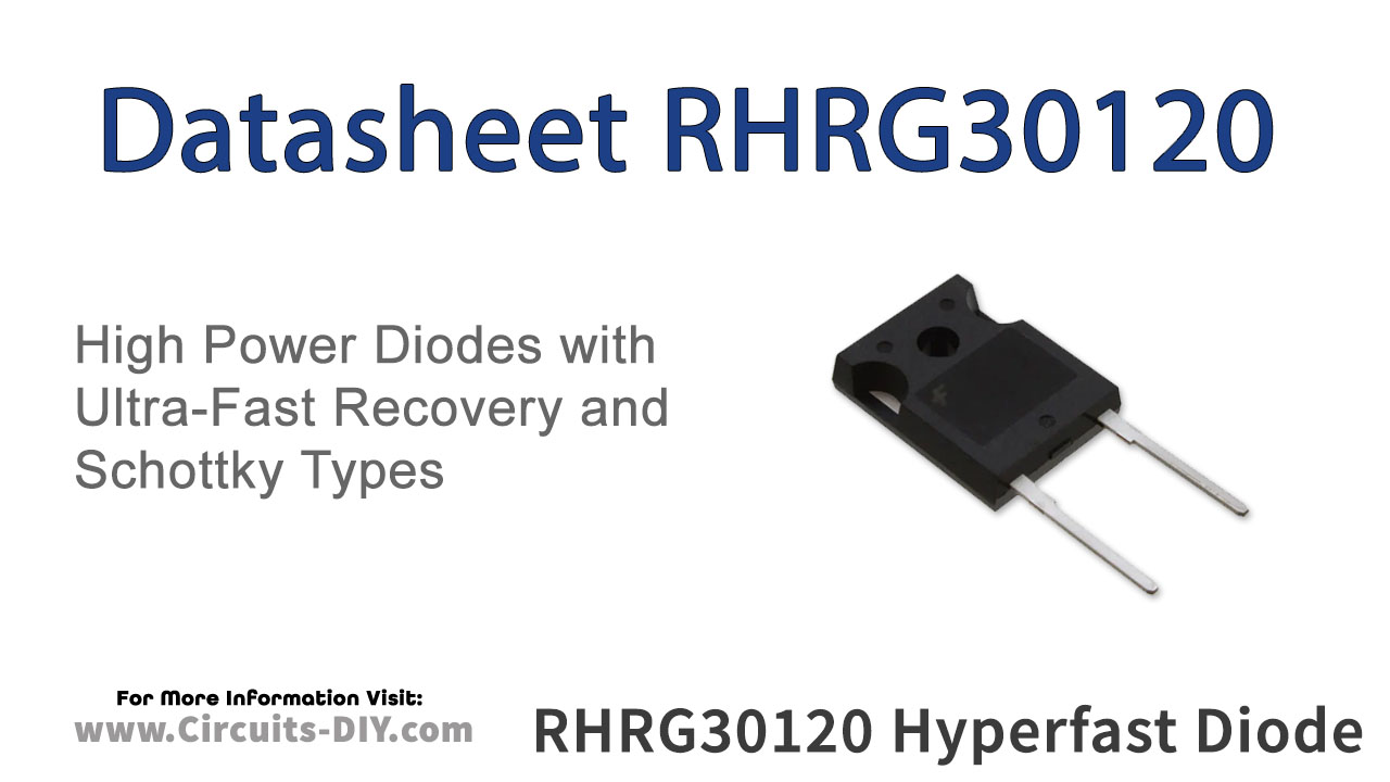 1 x rhrg 30120 Hyper casi diodo 30a 125w 1200v Fairchild to-247 1pcs