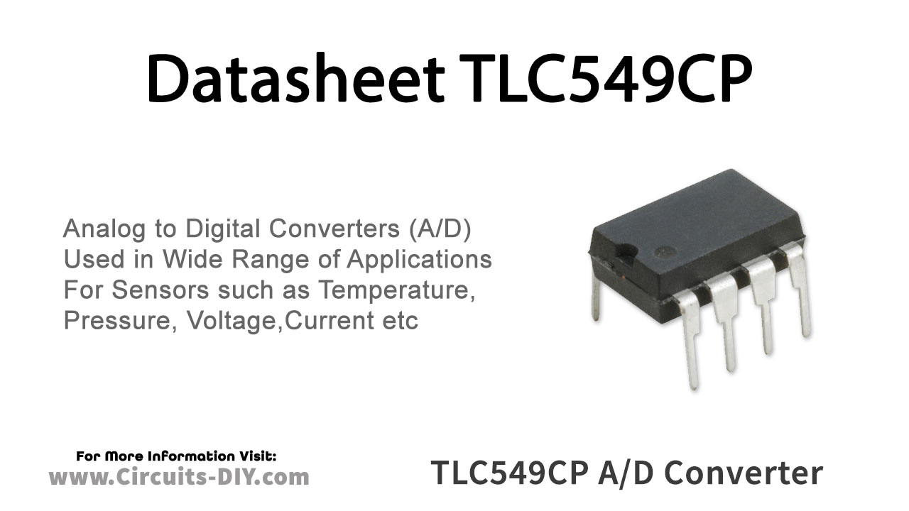 Texas Instruments TLC549CP 8-bit Analogue à Numérique Convertisseur DIP8 IC ATOD IC