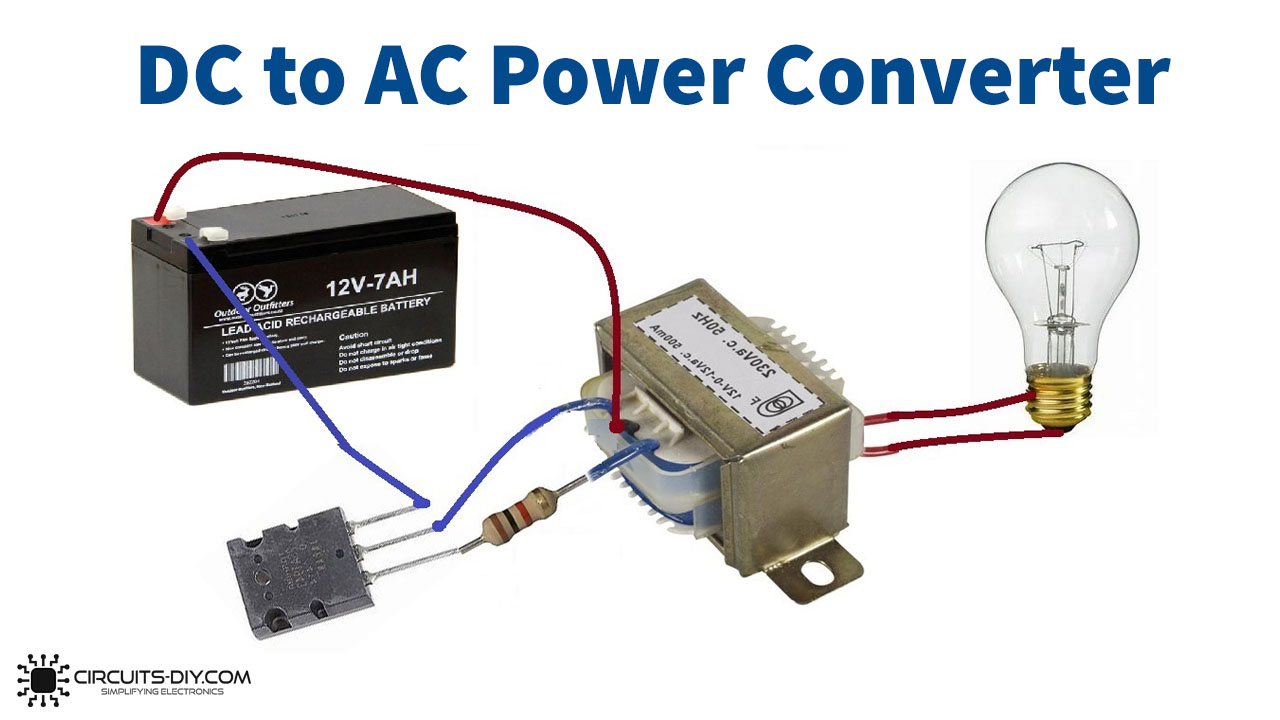 DC to AC Power Converter using 2SC5200 Transistor