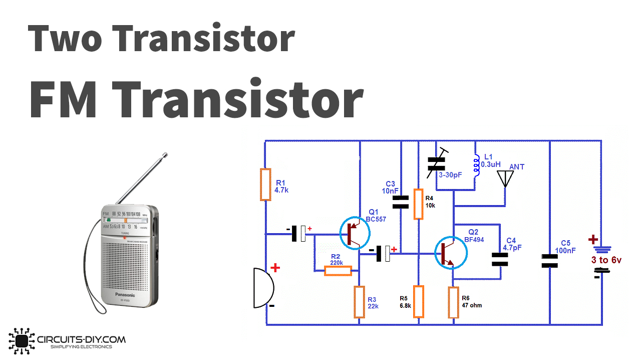 Two Transistors FM Transmitter