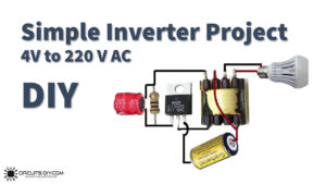 4V DC to 220V Simple Inverter Project using MJE13005