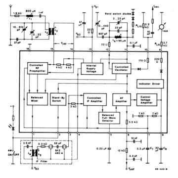 TDA1072 AM Receiver Circuit - Datasheet