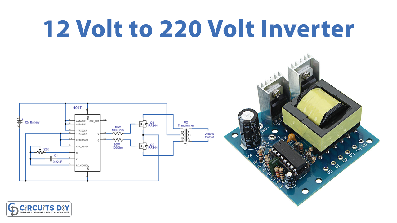 How To Make 12v DC to 220v AC Converter/Inverter Circuit Design?