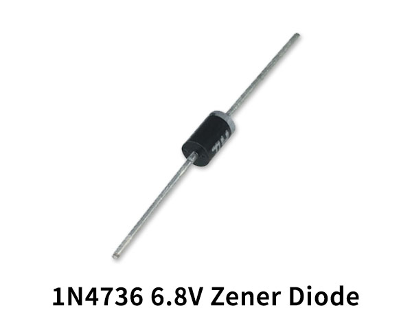 Diode Zener 1N4736A 6.8V , La diode Zener 1N4736 6,8 volts 1W est un interrupteur à deux voies, ce qui signifie qu'elle peut conduire le courant dans le sens direct comme dans le sens inverse.