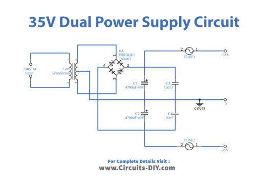 35 Volt Dual Power Supply