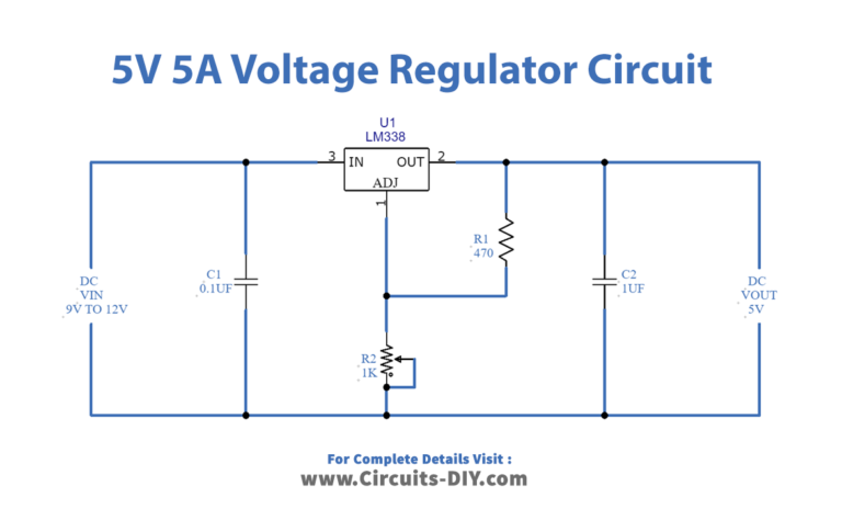 LM338 5 Volt 5 Amp Voltage Regulator