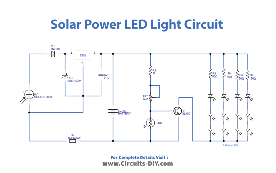 Automatic-Solar-power-LED-light-circuit-diagram-schematic